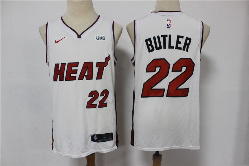 Men Miami Heat #22 Butler White Game Nike 2021 NBA Jersey